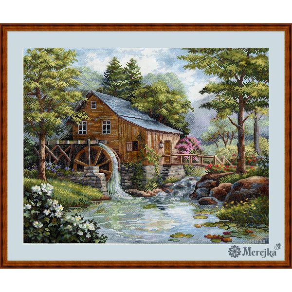 Merejka Cross Stitch Set, Multicoloured, 31x40 cm