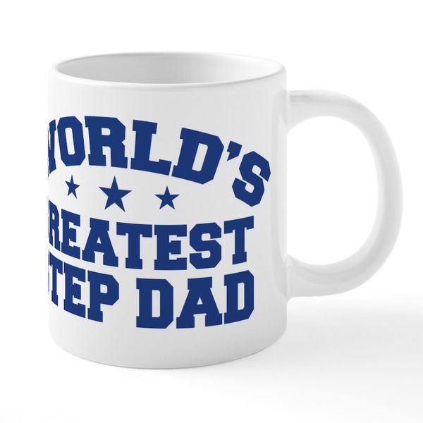 CafePress Greatstepdad3 20 oz Ceramic Mega Mug