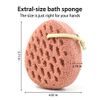 BAIMEI Bath Sponge, Body Loofah Scrubber, Exfoliating Bath Sponge, Shower Use Sponge for Men, Women (Pink Grey)