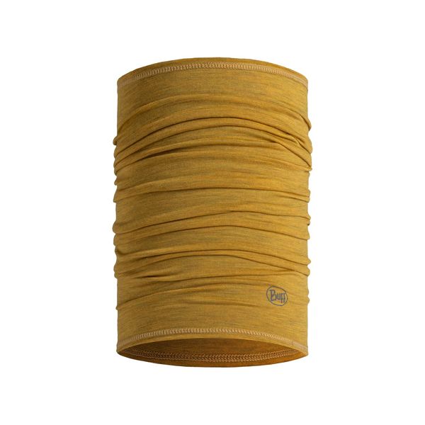 BUFF® Tube Scarf Merino Lightweight Male Female Adult Multifunctional Scarf Made of 100% Merino Wool Hiking Outdoor Sustainable Lightweight Slim Fit One Size Yellow