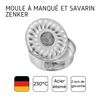 Zenker 6808 Springform mit Flach- und Rohrboden Ø 26 cm, silver