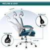 Swivel Mesh Office Chair Ergonomic with Adjustable High Back and Lumbar Support