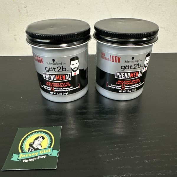Schwarzkopf Got2b Phenomenal Molding Paste 3.5 oz Lot of 2