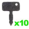 10x Lucas Ignition Switch Key Replacement for Terramite T5 T6 L30 Backhoe Loader Chipper