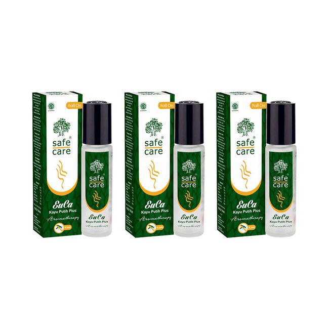 (Great Value Set of 3/Free Shipping) Safe Care Euca Oil Roll-on 10mL