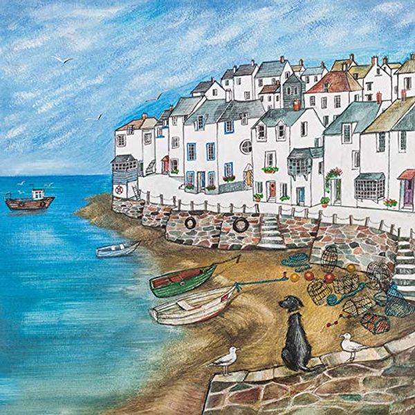 Joe Ramm (Harbour Hound Canvas Print, Multi Coloured, 30 x 30cm