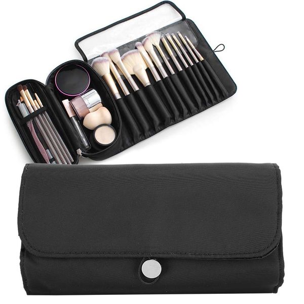 Make-up Pinsel Tasche, Kosmetiketui Bleistiftetui Rollable Pouch Bag Clutch Bag Kosmetiketui Pen Etui für Frauen