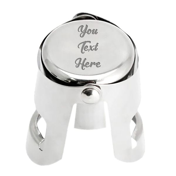 Personalised Wine Stoppers Champagne Stopper Prosecco Stopper Gift Christmas Custom Gifts for Women Wife Friends Him Moscato Spumante Sparkling Bottle Stoppers(Any Text 1)