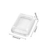 sourcingmap 5 Pcs White Clear Silicone Waterproof Rocker Switch Protect Cover Rectangle Cap