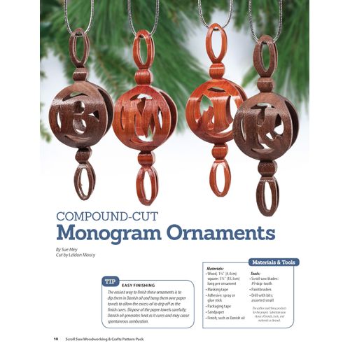 Holiday Scroll Sawing Pattern Collection: All New Christmas Ornaments and Holiday Scrolling Projects (Fox Chapel Publishing) Special Issue with 14 Designs from Scroll Saw Woodworking & Crafts Magazine