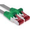 1aTTack.de - 1x 2m CAT6 patch cable S/FTP PIMF shielding CAT.6 RJ45 network cable Ethernet cable DSL LAN router switch modem patch panel - crossover - 1 piece