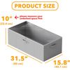 4 Pack 10" High under Bed Storage Containers, Large Underbed Storage Organizer B