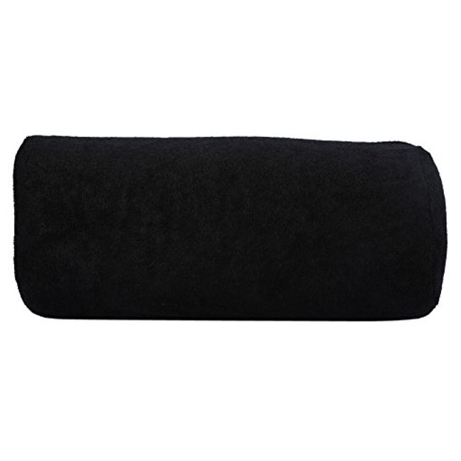 Nail Art Cushion, Manicure Nail Art Hand Pillow Hand Holder Arm Rest Cushion Pillow Suit for Nail Salon and Home Use, 30 * 13 cm(Black)