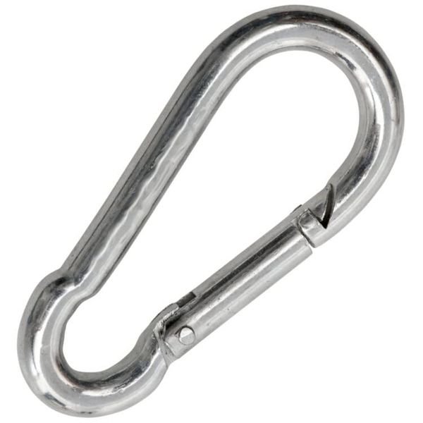 1/4" Carabiner Snap Clips Zinc Plated Snap Hook Lock Clip Lot Bulk Wholesale (50)