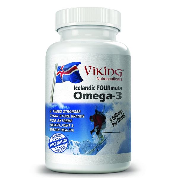 Icelandic Fourmula Quadruple Strength Omega-3 Fish Oil 3000mg High DHA & EPA 90 Softgels