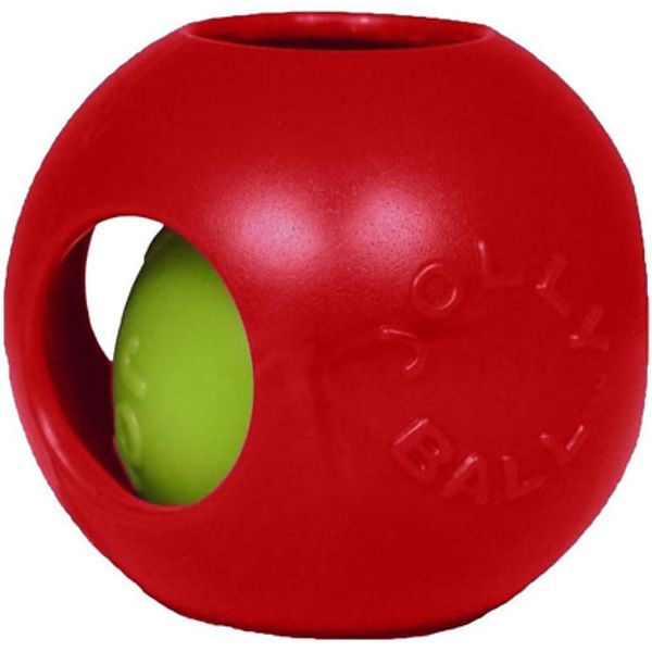 Teaser Ball Dog Toy, Large/8 Inches, Red