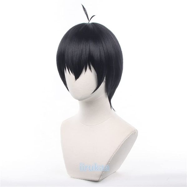 iirukaa Blue Rock Kiyozeichi Wig Heat Resistant Photography Event Cosplay Halloween Disguise Costume