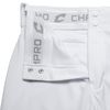 CHAMPRO boys Pipe Triple Crown Polyester Knicker with Braid, White, Black Pipe, Small US