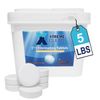 Xtremeclear 3" Stabilized Chlorine Tablets Swimming Pool Spa Hot Tub, 5 Pounds