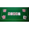 GREEN POKER CASINO FELT BAIZE LAYOUT - TEXAS HOLDEM