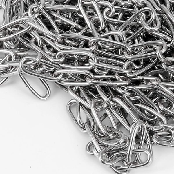 32.8 Feet 1/8 Inch Stainless Steel Chain, Strong and Durable Heavy Duty Metal