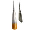 ArtLaB-Dental Luxating Elevator Dental Root Elevators Straight Curved Tip-Periotome Luxating Elevator Apical Root Dental Elavators Extracting Extraction (Elevator STR 2MM Gold)