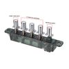 sourcingmap MQ165 AC 250V 4A Piano Type Key Board Switch for Range Hood