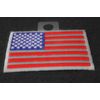 American Flag Reflective Patch - 3x2 inch. Embroidered Iron on Patch