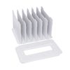 White Horizontal 7 Layers File Organizer Desk Paper Manager 13.38*9.84*15.35''