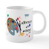 CafePress Artist at Work Mugs 20 oz Ceramic Mega Mug
