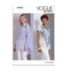 Vogue Misses' Loose-Fitting Pullover Tops Sewing Pattern Packet, Design Code V1954, Sizes 18-20-22-24-26