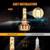 AUXBEAM 9006 HB4 LED Headlight Bulb Conversion Kit Low Beam 6000K Super Bright