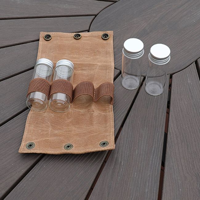 portable seasoning organizer bottle tableware set