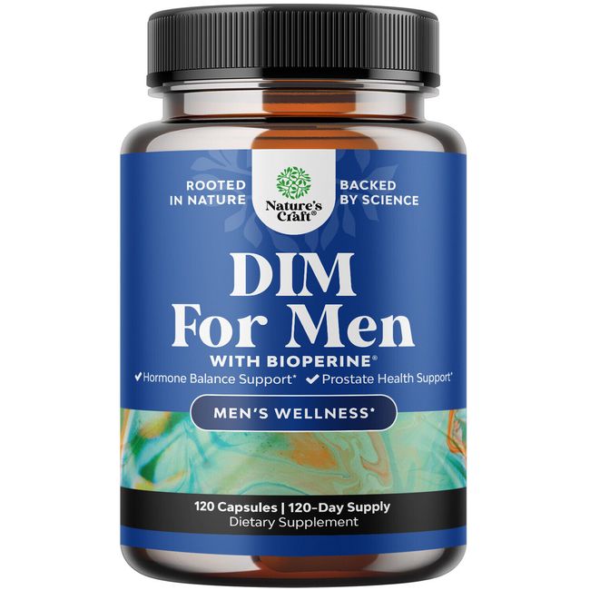 Advanced Diindolylmethane DIM Supplement for Men Estrogen Blocker Panax Ginseng