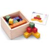 Graphic cube building block