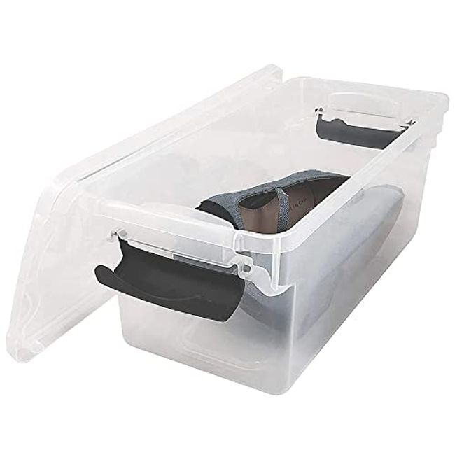 Homz 64 Qt Multipurpose Stackable Storage Bin With Latching Lids