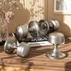 Bwintech 1 Set Ringed Mortice Door Knobs,Satin Nickel Finishing Pull Door Handle Knobs for Interal Doors