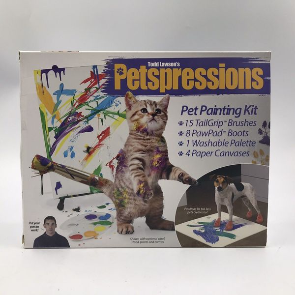 Decoy Gift Box Gotcha Prank Pack Todd Lawson's Petspressions Pet Painting Kit