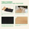 BambooMN Black Bamboo Matchstick Natural Table Runner, Home Décor, 2 Pieces