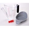 Bellemain 4-Cup Fat Separator/Measuring Cup with Strainer & Fat Stopper / 1 Liter Capacity