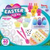 Klever Kit 40 Pcs Easter Egg Dyeing Kit DIY Easter Egg Decoration Kit with Dye Tablet, Egg Stand with Egg Stencil, Easter Theme Party, Creative Activities, Egg Hunt, Easter Gift, Easter Party Favors,