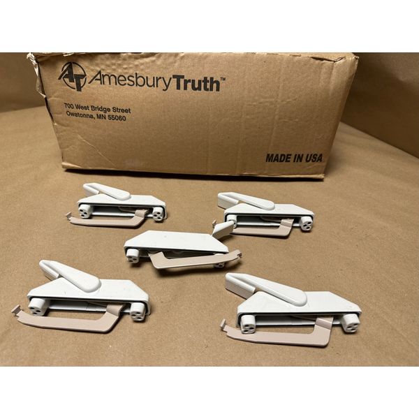 5x Pack Lot Amesbury Truth Casement Window Lock E-Gard Plus Right Hand in White