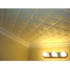 R40W 20 x 20 Tin Looking Styrofoam Glue Up White Ceiling Tile