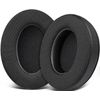 SOULWIT Mesh Fabric Replacement Earpads Cushions for HyperX Cloud 1/2/3/Pro/Core/Alpha/Alpha S/Alpha Pro/Flight/Flight S/Stinger/Stinger S, CloudX Stinger/Stinger Core/Flight Headset - Black