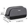 CURMIO Pill Bottle Organizer Portable Medicine Bag, Lockable Prescription Bottle Storage for Pill Bottles, Vitamins, Medical Supplements for Home Storage and Travel, Grey (Empty Medicine Bag)