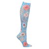 Celeste Stein Women's Moderate Compression Stockings - Prairie Flowers Blue'