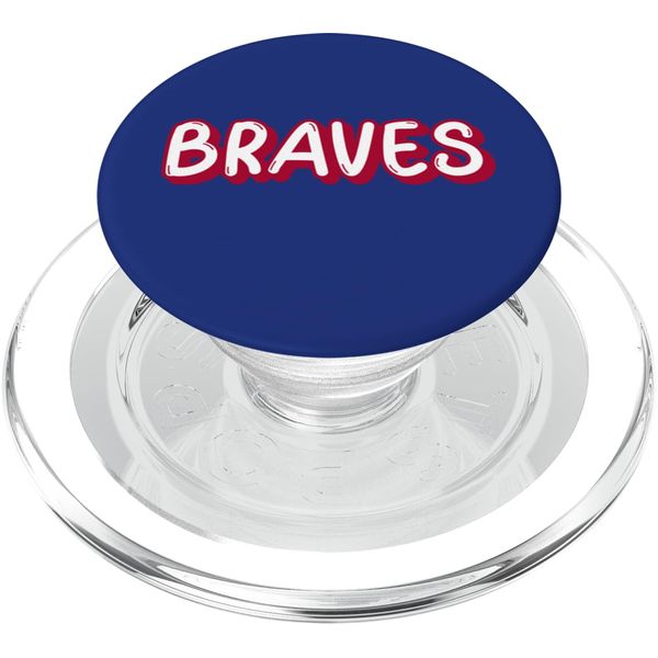 Vintage Braves Shirt Retro Throwback PopSockets MagSafe PopGrip for iPhone