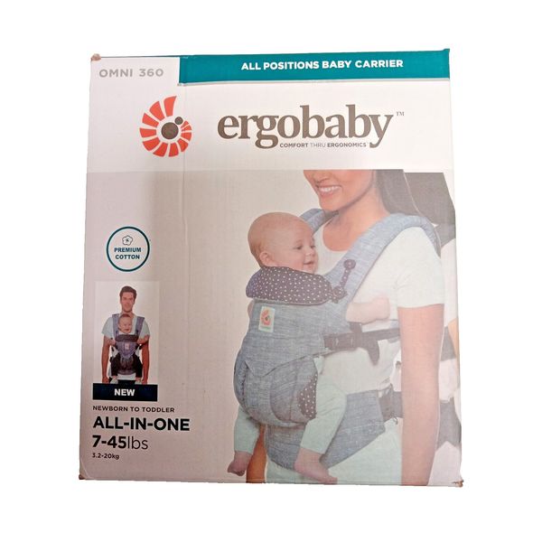 Ergobaby Baby Carrier Omni 360 All Carry Positions Lumbar Support STARDUST NEW