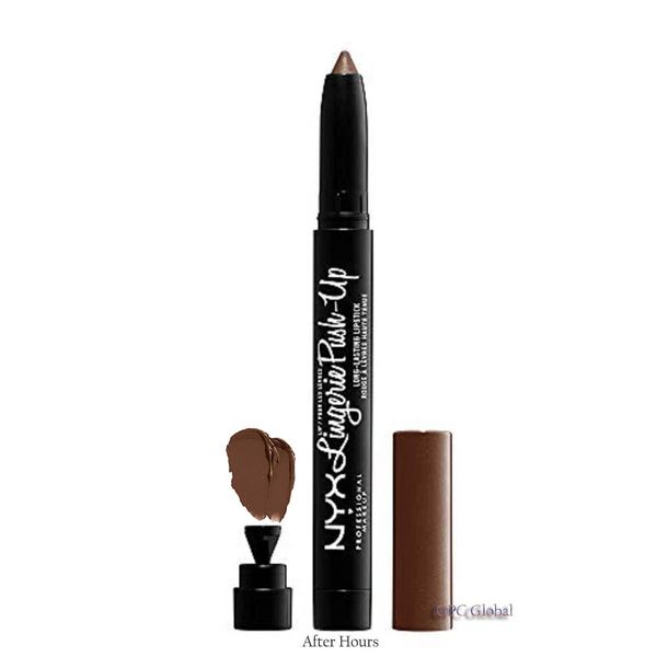 2 NYX Lip Lingerie Push Up Long Lasting Lipstick, After Hours