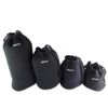 4 size set single-lens reflex camera lens case / pouch, with hook.